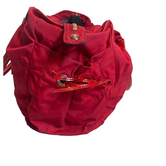 Kate Spade NYC Nylon Satchel Duffle Baby Travel Tote Bag Red - Picture 5 of 13